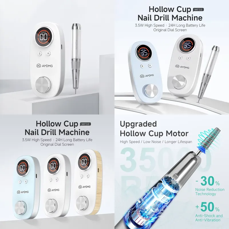 AMDMG Hollow Cup Nail Drill Ma - Nail Drill Machine recension och pris