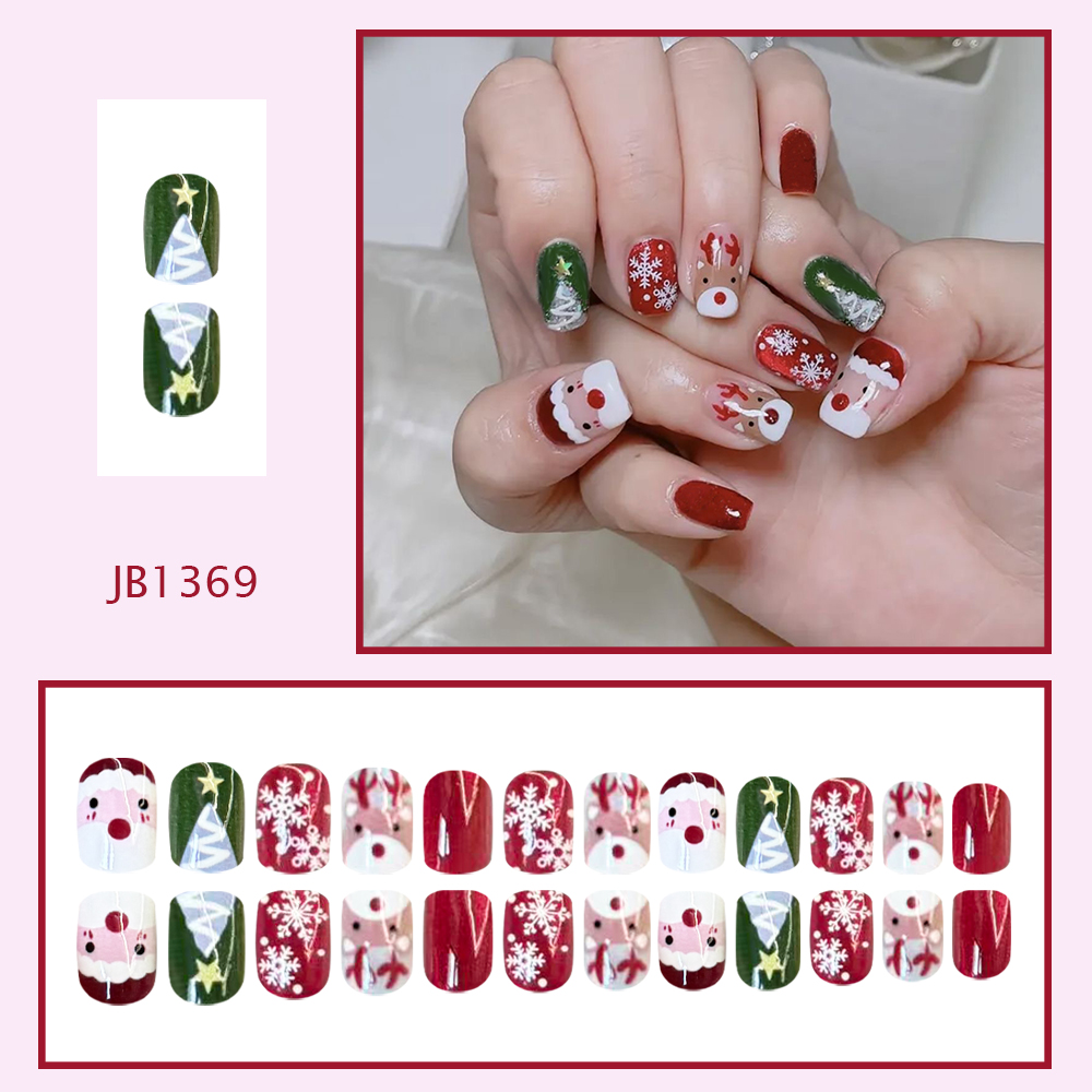 Christmas Press on Nails Santa - Nail Art Press On recension och pris