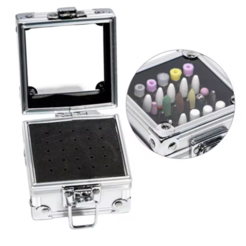 Nail Drill Bits Storage Alumin - Nail Drill Machine recension och pris