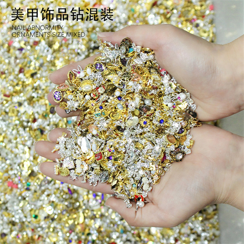 50pcs/bag Alloy Random Mix Sty - Nail Art Valentines Day recension och pris