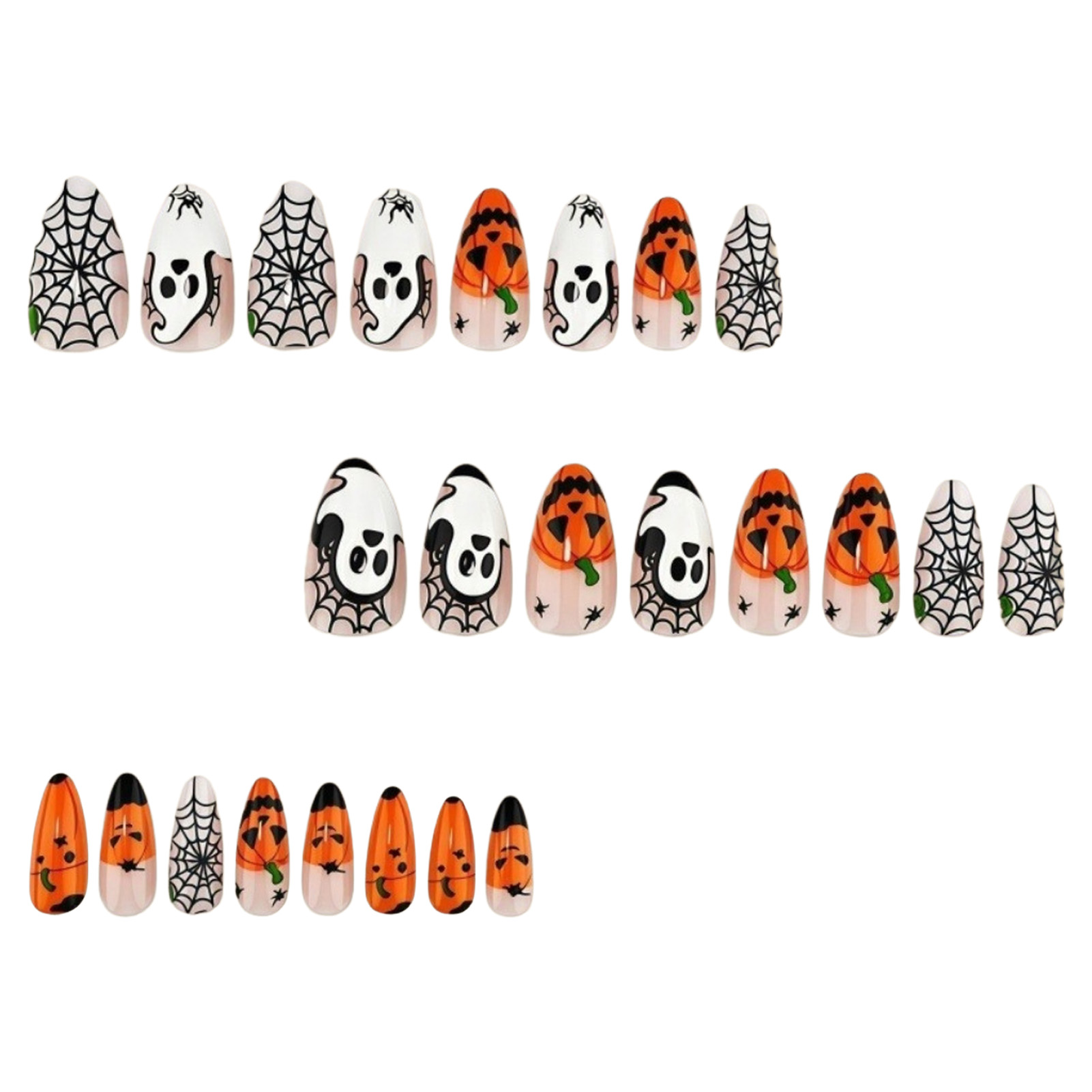 24pcs Halloween Press On Nails - Nail Art Press On recension och pris