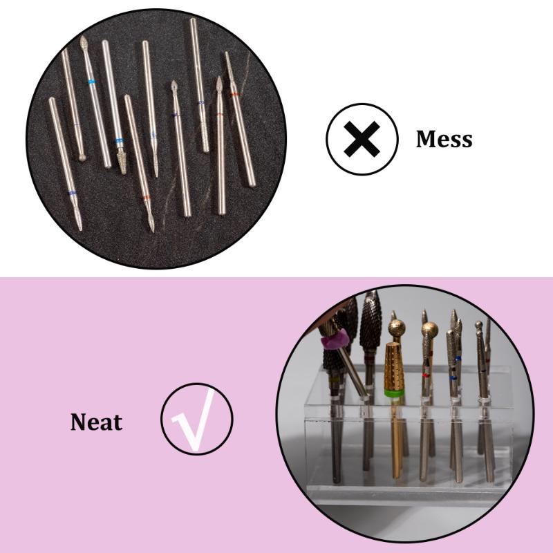18 Holes Acrylic Wooden Nail D - Nail Drill Machine recension och pris