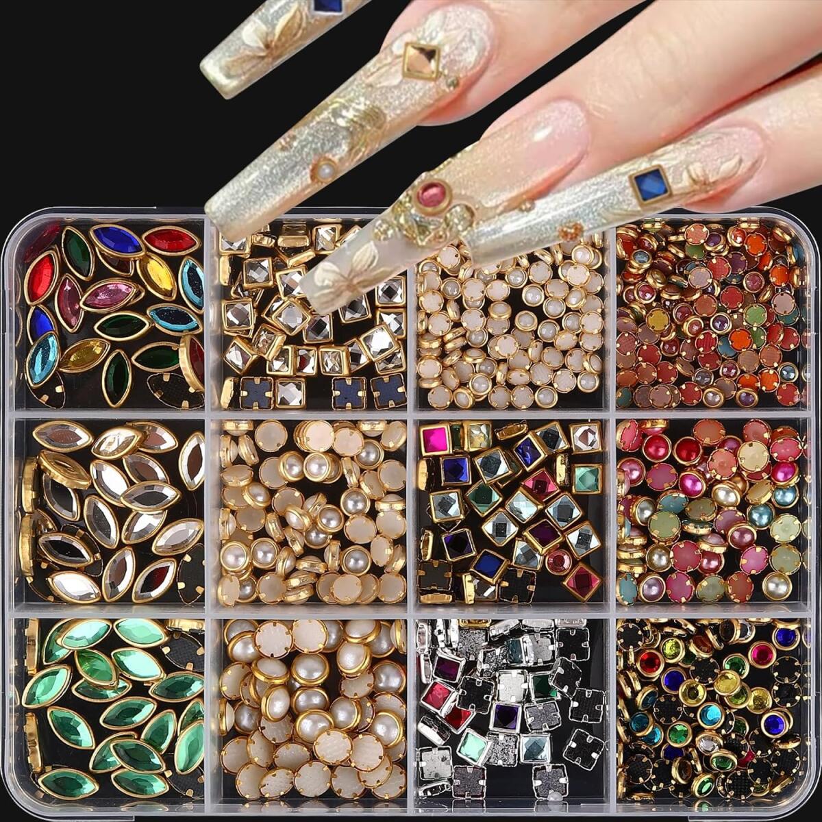 1Box Light Luxury Shinny Nail  - Nail Art Valentines Day recension och pris