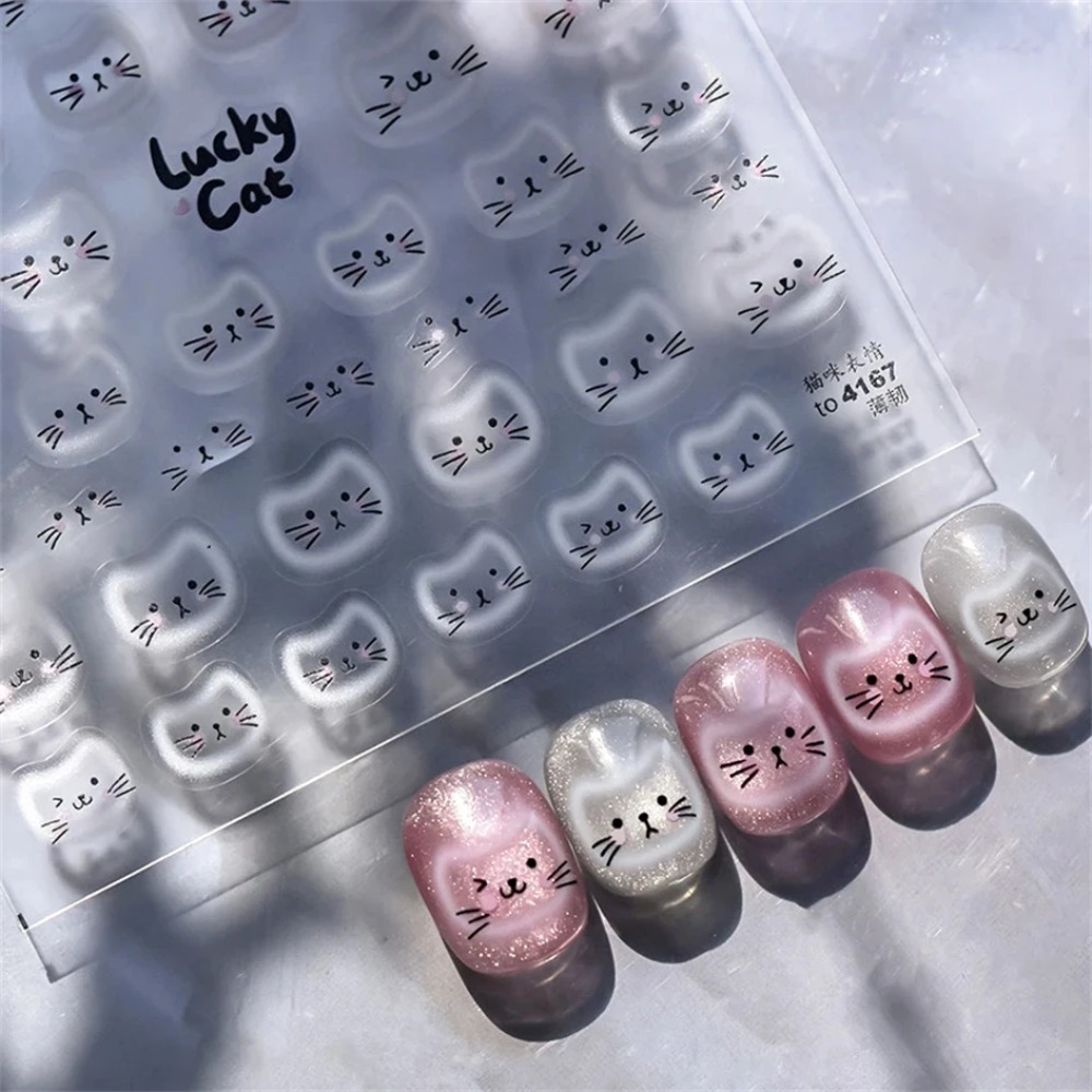 White Halo Dyeing Cat Face Cup - Nail Art Orange recension och pris