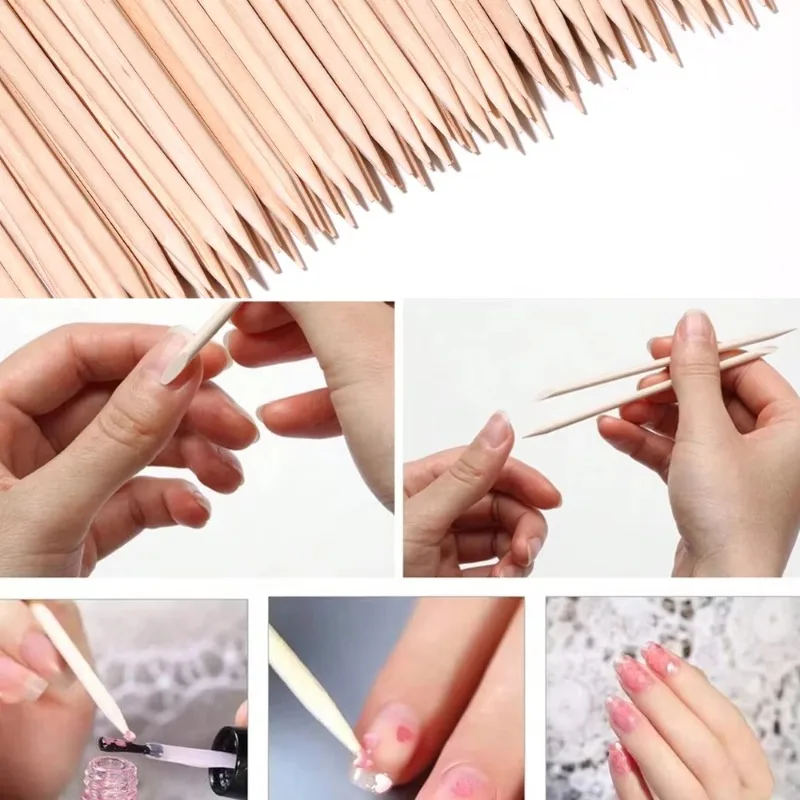 2026 50/100pcs Nail Art Pusher - Nail Art Orange recension och pris