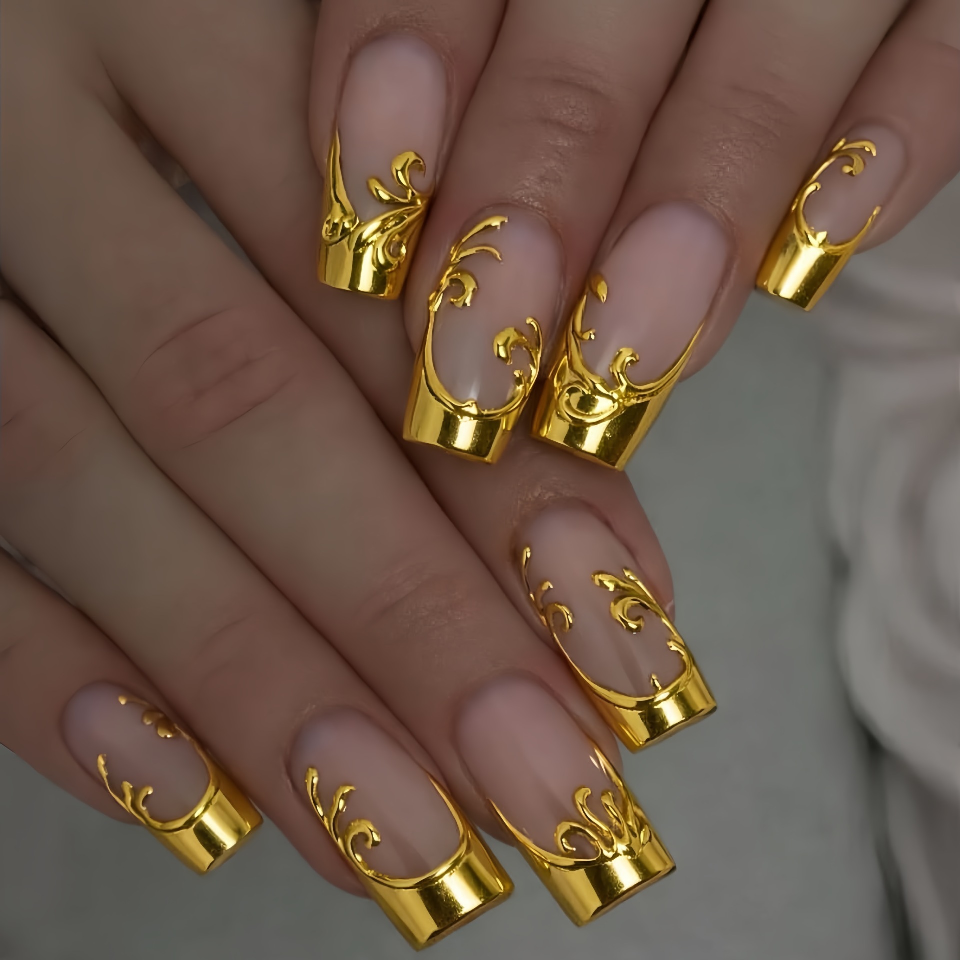 Medium Long Fake Nails for Wom - Nail Art Press On recension och pris